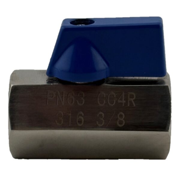 Stainless Steel 316 Mini Ball Valve Female x Female BSP Thread General Purpose - Image 2